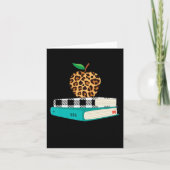 Love インスパイア Leopard Print Apple先生おもしろいGif カード (正面)
