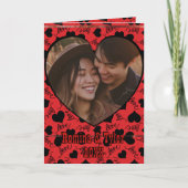 LOVE エレガント Valentine's Photo & Messages red カード (正面)