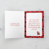 LOVE エレガント Valentine's Photo & Messages red カード (内部)