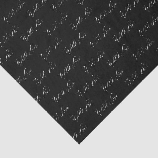 Love エレガント Writhapl Black無地の結婚's 薄葉紙 (詳細)