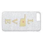 LOVE オクラホマ州地図 移動可能ハート Case-Mate iPhoneケース (裏面(横))