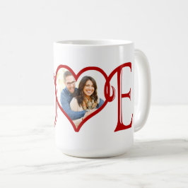 LOVE オリジナル ハート 写真 コーヒーマグカップ