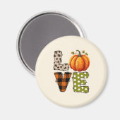 LOVE – カボチャと秋シーズン マグネット (正面/裏面)