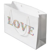 LOVE -カラフルコーヒー豆 ラージペーパーバッグ (裏面アングル)