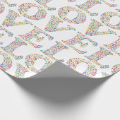 LOVE -カラフルラッピング紙 ラッピングペーパー (角)