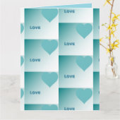 Love. カード (黄色い花)