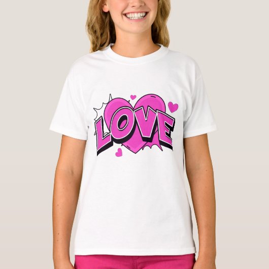 LOVE キッズTシャツ Tシャツ (正面)