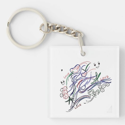 love キーホルダー (正面)