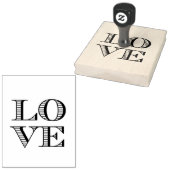LOVE グラフィックテキスト ラバースタンプ (押印)