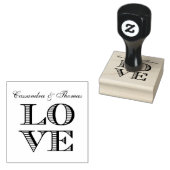 LOVE グラフィックテキスト ラバースタンプ (押印)