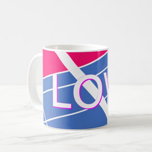 love コーヒーマグカップ (正面左)