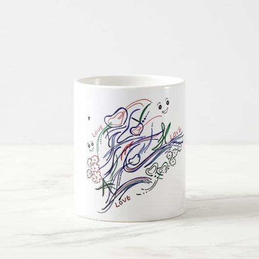 love コーヒーマグカップ (中央)