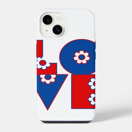 LOVE スクエア iPhoneケース (裏面)