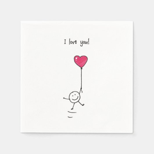 Love  スタンダードカクテルナプキン (正面)