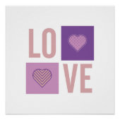 LOVE。タイポグラフィと形状。 ポスター (正面)