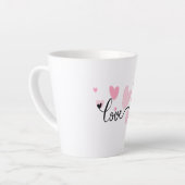 LOVE タイポグラフィーマグ カフェラテマグ (左アングル)