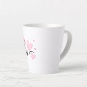 LOVE タイポグラフィーマグ カフェラテマグ (右アングル)