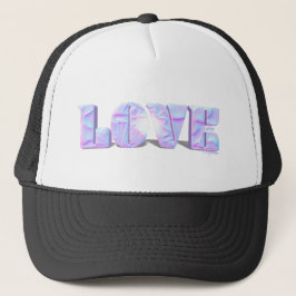 LOVE タイポグラフィー、グラフィック クール アート キャップ