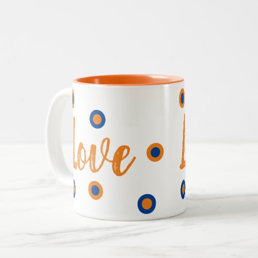 Love ツートーンマグカップ (正面左)