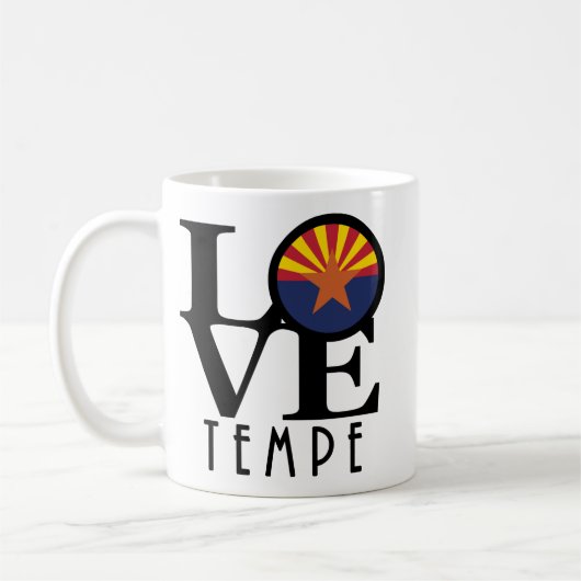 LOVE テンピ アリゾナ州 330ml コーヒーマグカップ (左)