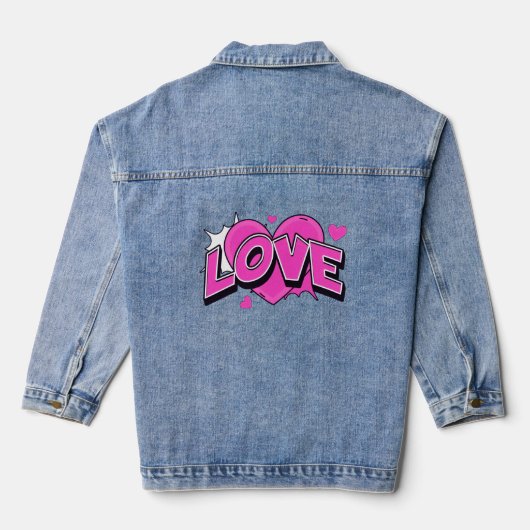 LOVE デニムジャケット (裏面)
