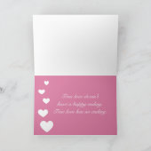 LOVE ・ハートパターン\テキスト シーズンカード (内部)