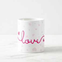 "Love" ハート柄 コーヒーマグ コーヒーマグカップ