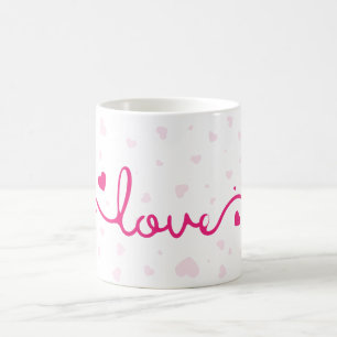 "Love" ハート柄 コーヒーマグ コーヒーマグカップ
