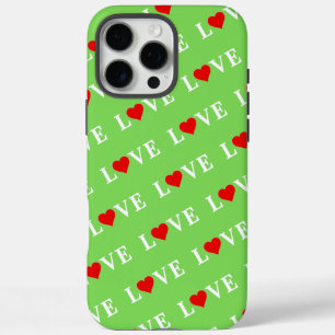 LOVE,ハート,タイポグラフィ,文字ベース,ミニマリスト, iPhone 16 PRO MAXケース