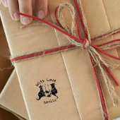 Love パーソナライズされた Catのスタンプ セルフインキングスタンプ