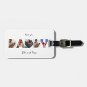 Love パーソナライズされた You Daddyフォトコラージュ ラゲッジタグ (正面横)