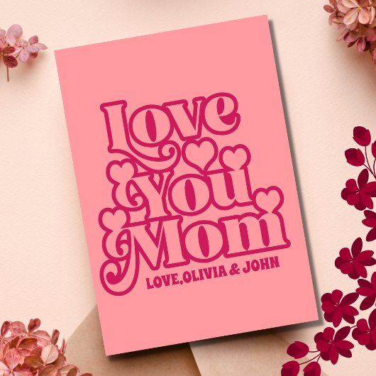 Love パーソナライズされた You Mom Mother's Dayの写真 カード