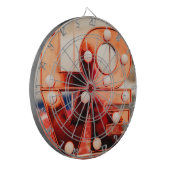 LOVE (ビッグレッドレタリング) ダーツボード (正面左)