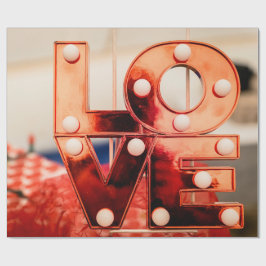 LOVE (ビッグレッドレタリング) ラッピングペーパー