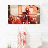 LOVE (ビッグレッドレタリング) 横断幕 (インサイチュ)