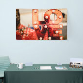 LOVE (ビッグレッドレタリング) 横断幕 (トレードショー)