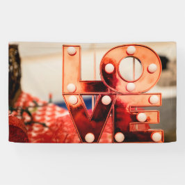 LOVE (ビッグレッドレタリング) 横断幕