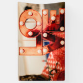 LOVE (ビッグレッドレタリング) 横断幕 (縦)