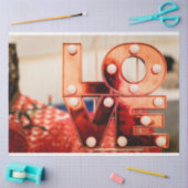 LOVE (ビッグレッドレタリング) 薄葉紙 (クラフト)