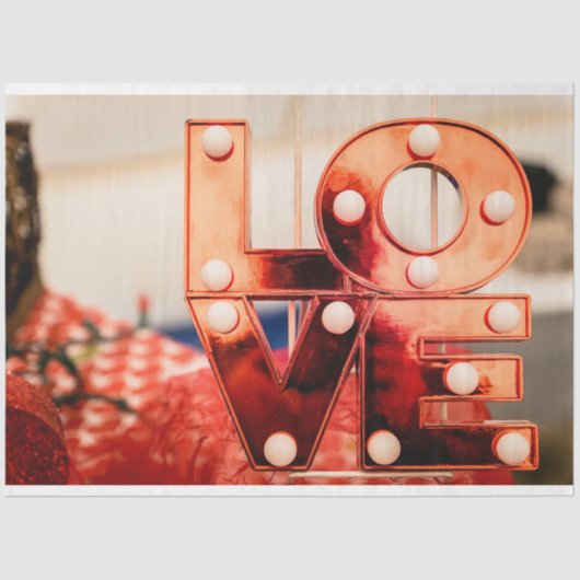 LOVE (ビッグレッドレタリング) 薄葉紙 (正面)