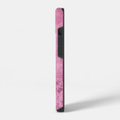 LOVE ピンクの花柄 フォンケース iPhoneケース (左側面)