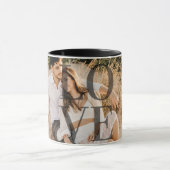 "LOVE"フルフォトパーソナライズされたレイアウト マグカップ (中央)