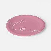 LOVE ペーパープレート (アングル)