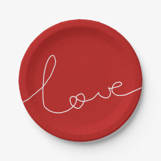 LOVE ペーパープレート
