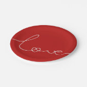 LOVE ペーパープレート (アングル)