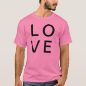 LOVE (ボーイフレンド，ガールフレンド，カップル，夫，妻 Tシャツ (正面)
