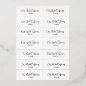 Love ポップ・アートの DIYメッセージカード 箔招待状 (裏面)