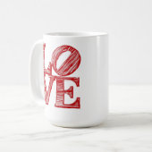 LOVE マグカップ バレンタインデーギフト (正面左)