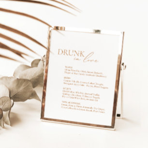 Love モダンのバーメ飲ニューの結婚サイン