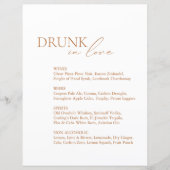 Love モダンのバーメ飲ニューの結婚サイン (正面)